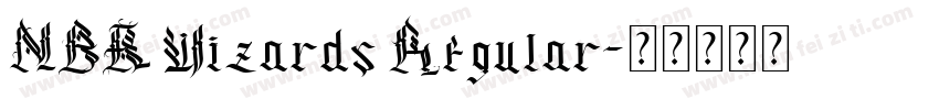 NBA Wizards Regular字体转换